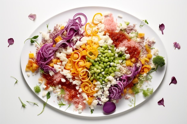 Plato casero colorido